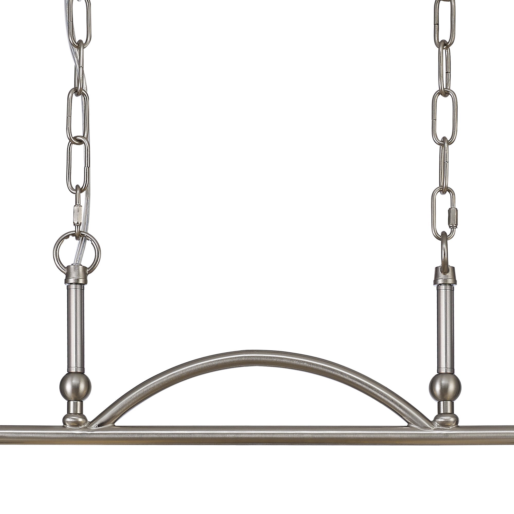 Luminosity Designs - Satin Nickel Sledmere 2 Light Bar (Converts to Semi Flush) 2x E27 - Luminosity Designs Ltd