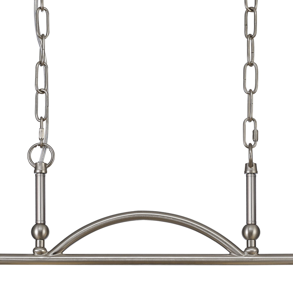Luminosity Designs - Satin Nickel Sledmere 2 Light Bar (Converts to Semi Flush) 2x E27 - Luminosity Designs Ltd