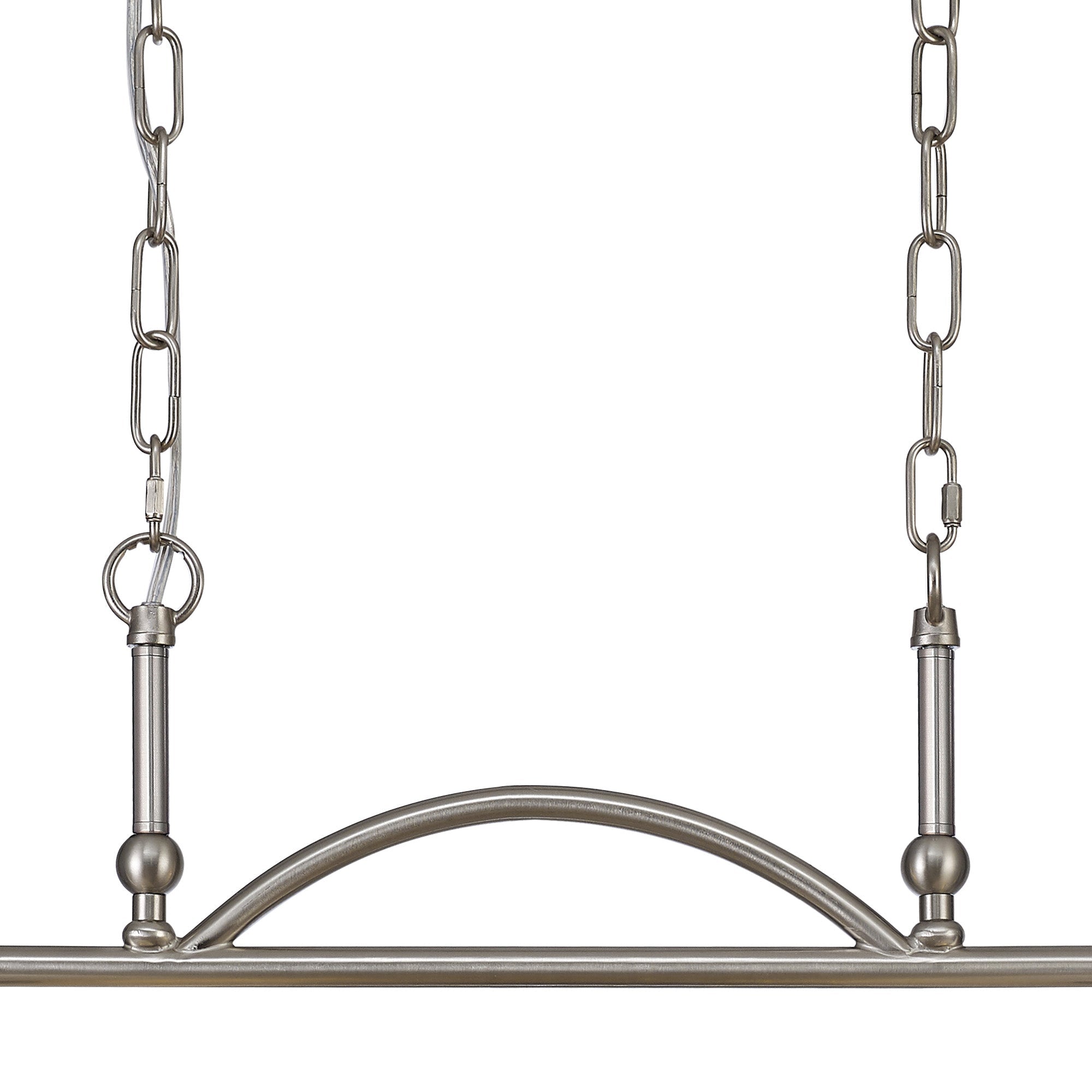 Luminosity Designs - Satin Nickel Sledmere 2 Light Bar (Converts to Semi Flush) 2x E27 - Luminosity Designs Ltd