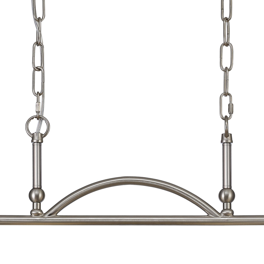 Luminosity Designs - Satin Nickel Sledmere 2 Light Bar (Converts to Semi Flush) 2x E27 - Luminosity Designs Ltd