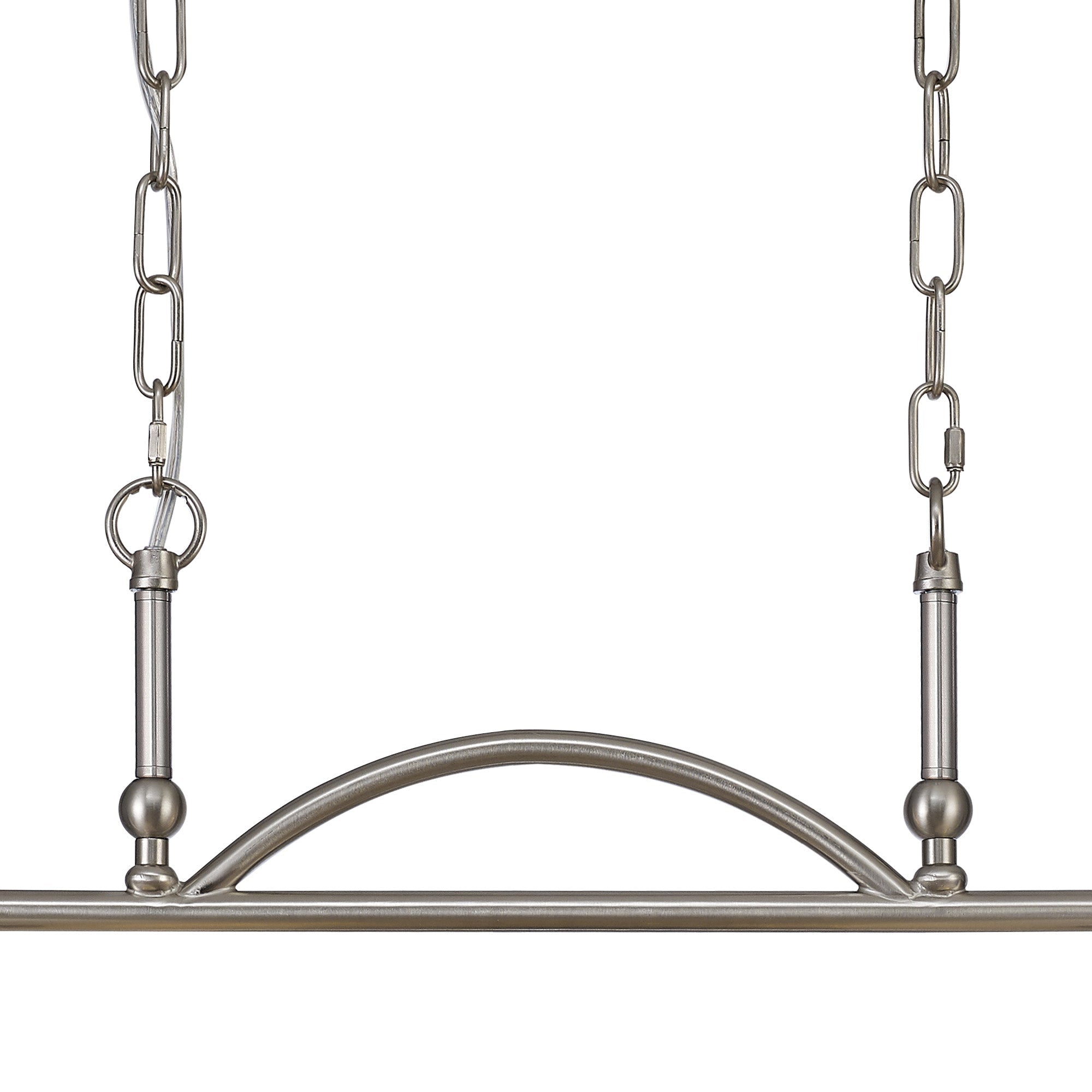 Luminosity Designs - Satin Nickel Sledmere 2 Light Bar (Converts to Semi Flush) 2x E27 - Luminosity Designs Ltd
