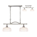 Luminosity Designs - Satin Nickel Sledmere 2 Light Bar (Converts to Semi Flush) 2x E27 - Luminosity Designs Ltd