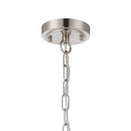 Luminosity Designs - Satin Nickel Sledmere 27cm Flush/Single Pendant, 1 Light Adjustable to Semi Flush, E27 - Luminosity Designs Ltd