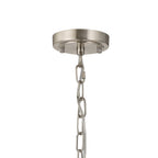 Luminosity Designs - Satin Nickel Sledmere 27cm Flush/Single Pendant, 1 Light Adjustable to Semi Flush, E27 - Luminosity Designs Ltd