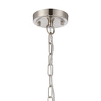 Luminosity Designs - Satin Nickel Sledmere 27cm Flush/Single Pendant, 1 Light Adjustable to Semi Flush, E27 - Luminosity Designs Ltd