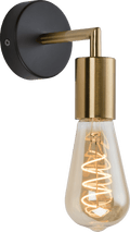 Knightsbridge - Sena 1 Light Industrial Style Modern Semi Wall Light - Luminosity Designs Ltd