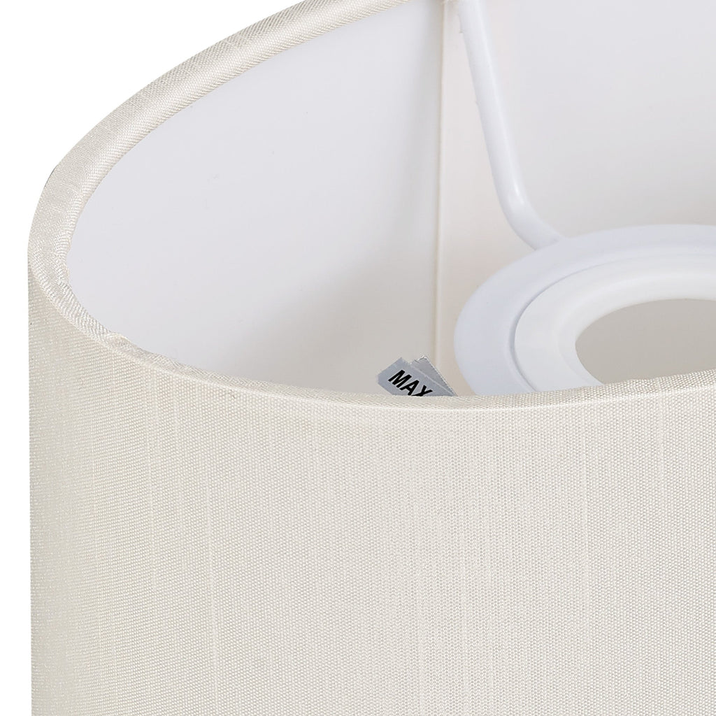 Deco - Serena Oval Faux Silk Fabric Shade - Luminosity Designs Ltd