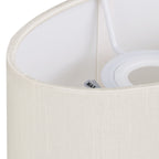 Deco - Serena Oval Faux Silk Fabric Shade - Luminosity Designs Ltd