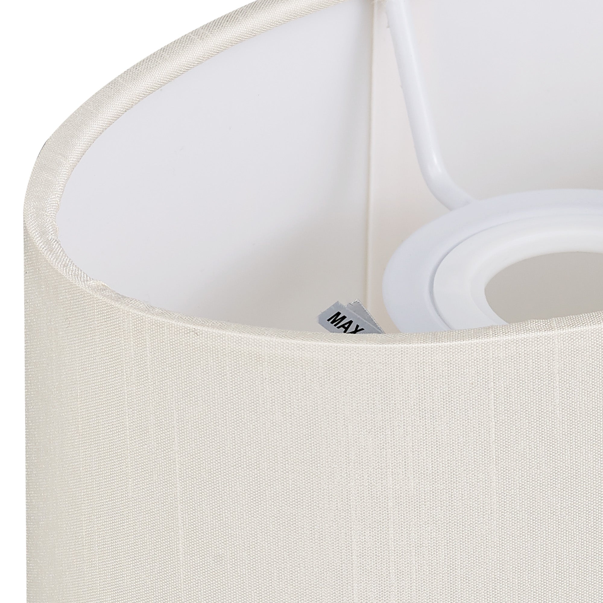 Deco - Serena Oval Faux Silk Fabric Shade - Luminosity Designs Ltd