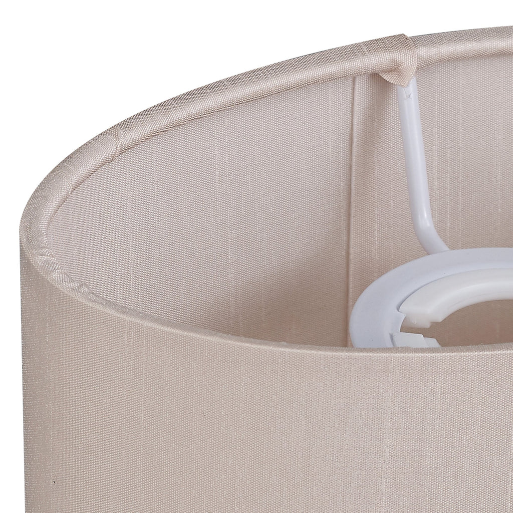 Deco - Serena Oval Faux Silk Fabric Shade - Luminosity Designs Ltd