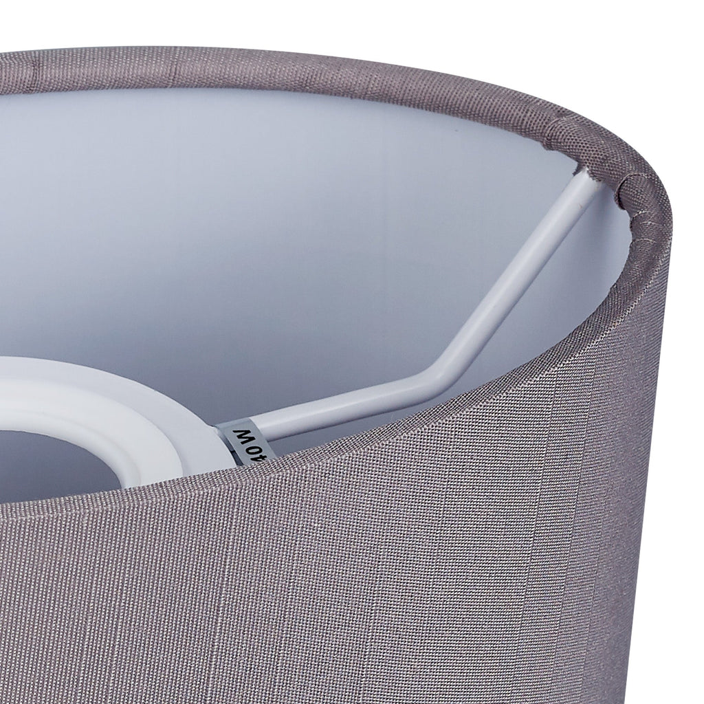 Deco - Serena Oval Faux Silk Fabric Shade - Luminosity Designs Ltd