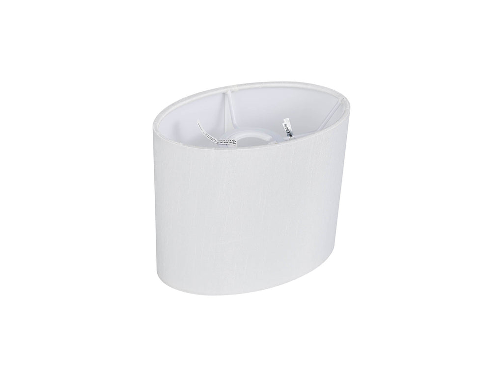 Deco - Serena Oval Faux Silk Fabric Shade - Luminosity Designs Ltd