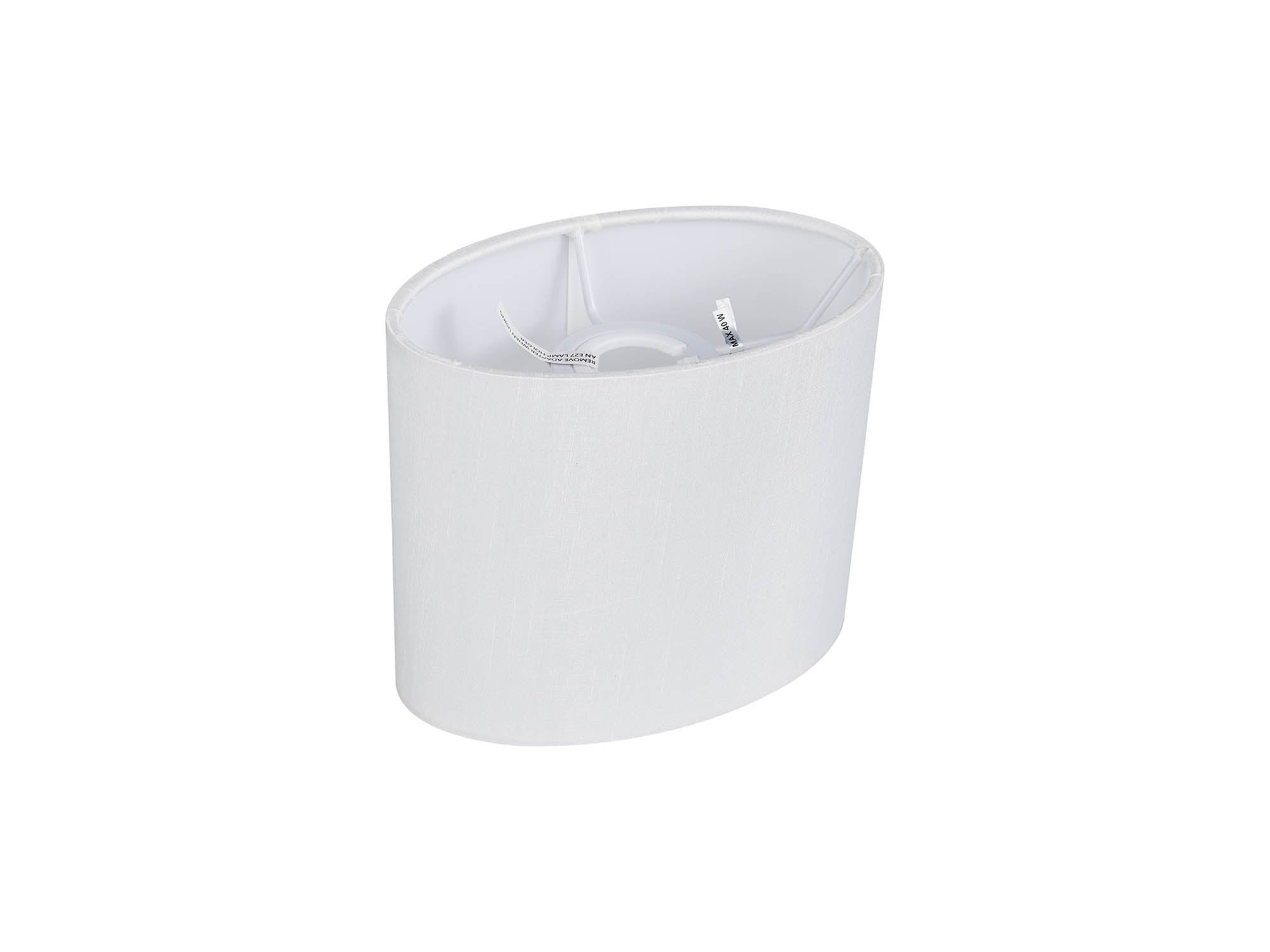 Deco - Serena Oval Faux Silk Fabric Shade - Luminosity Designs Ltd