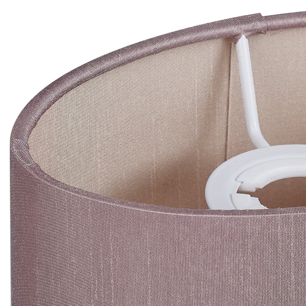 Deco - Serena Oval Faux Silk Fabric Shade - Luminosity Designs Ltd