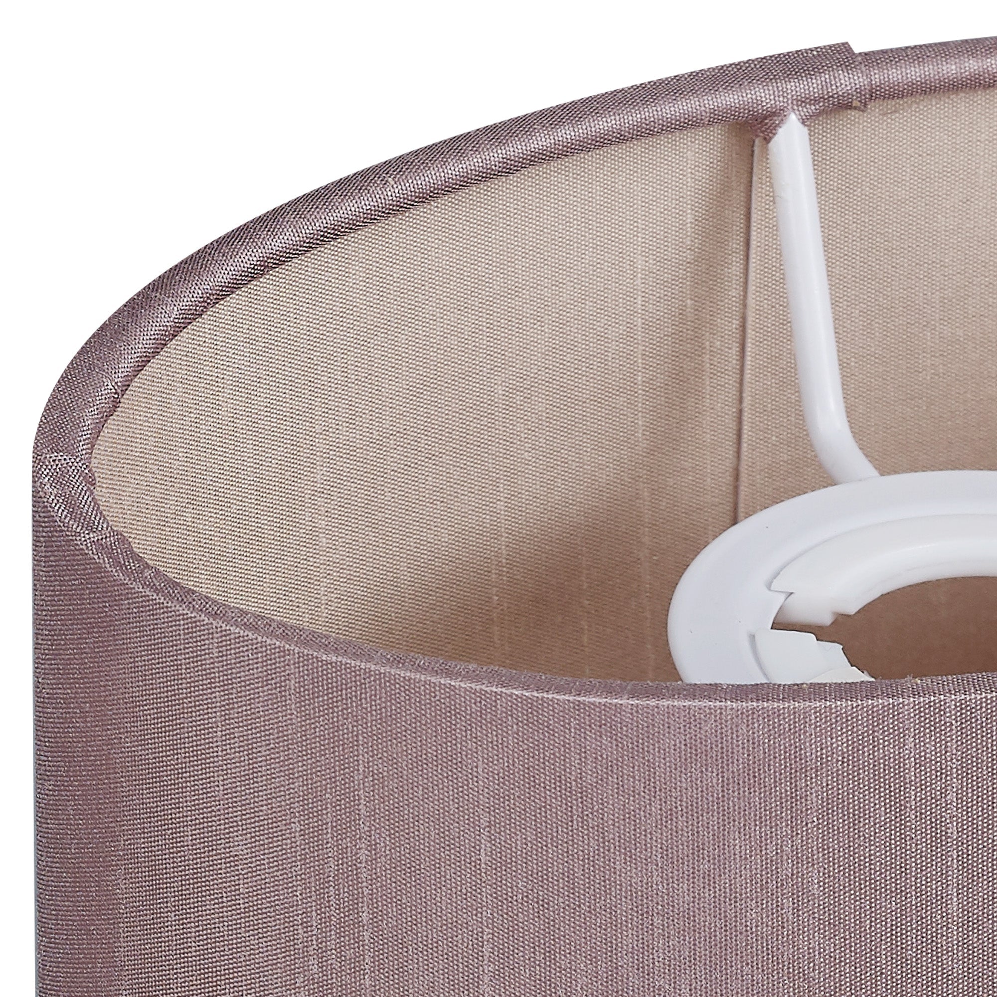 Deco - Serena Oval Faux Silk Fabric Shade - Luminosity Designs Ltd