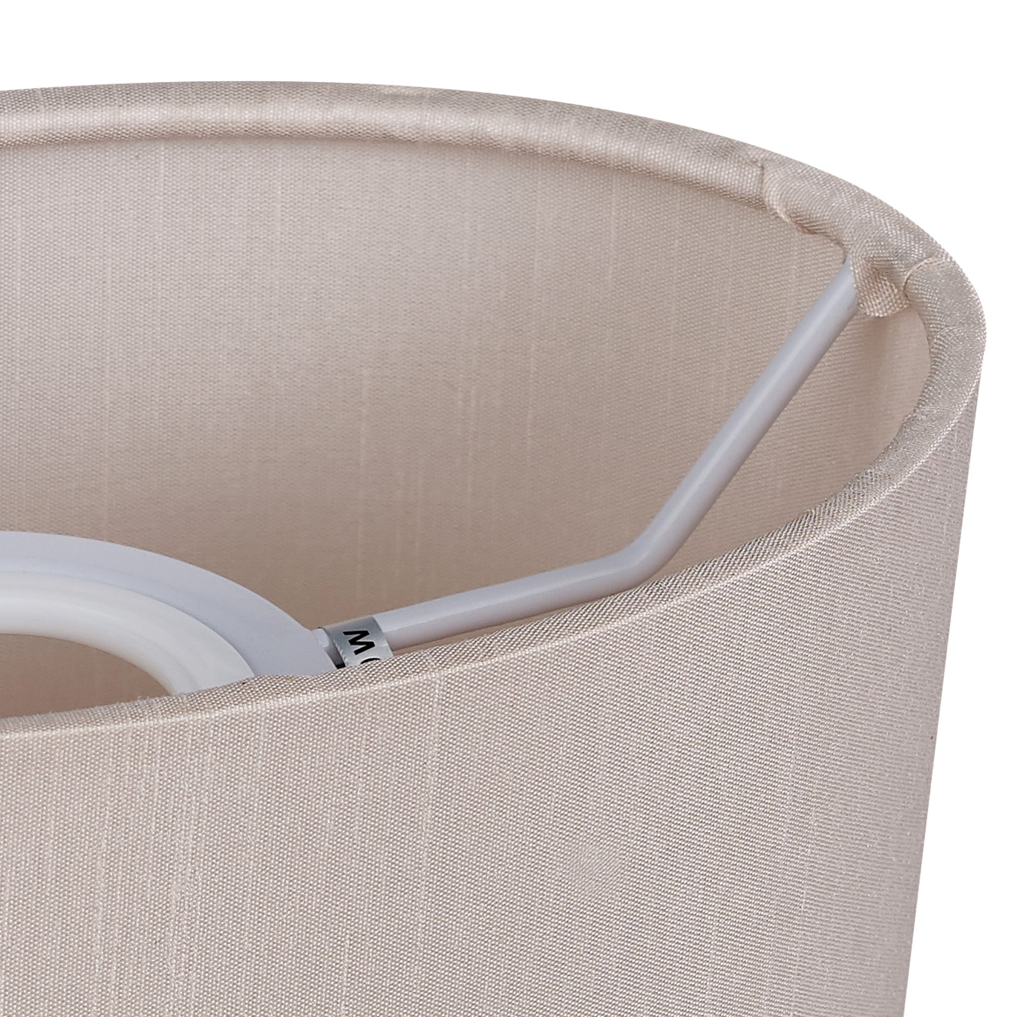 Deco - Serena Oval Faux Silk Fabric Shade - Luminosity Designs Ltd