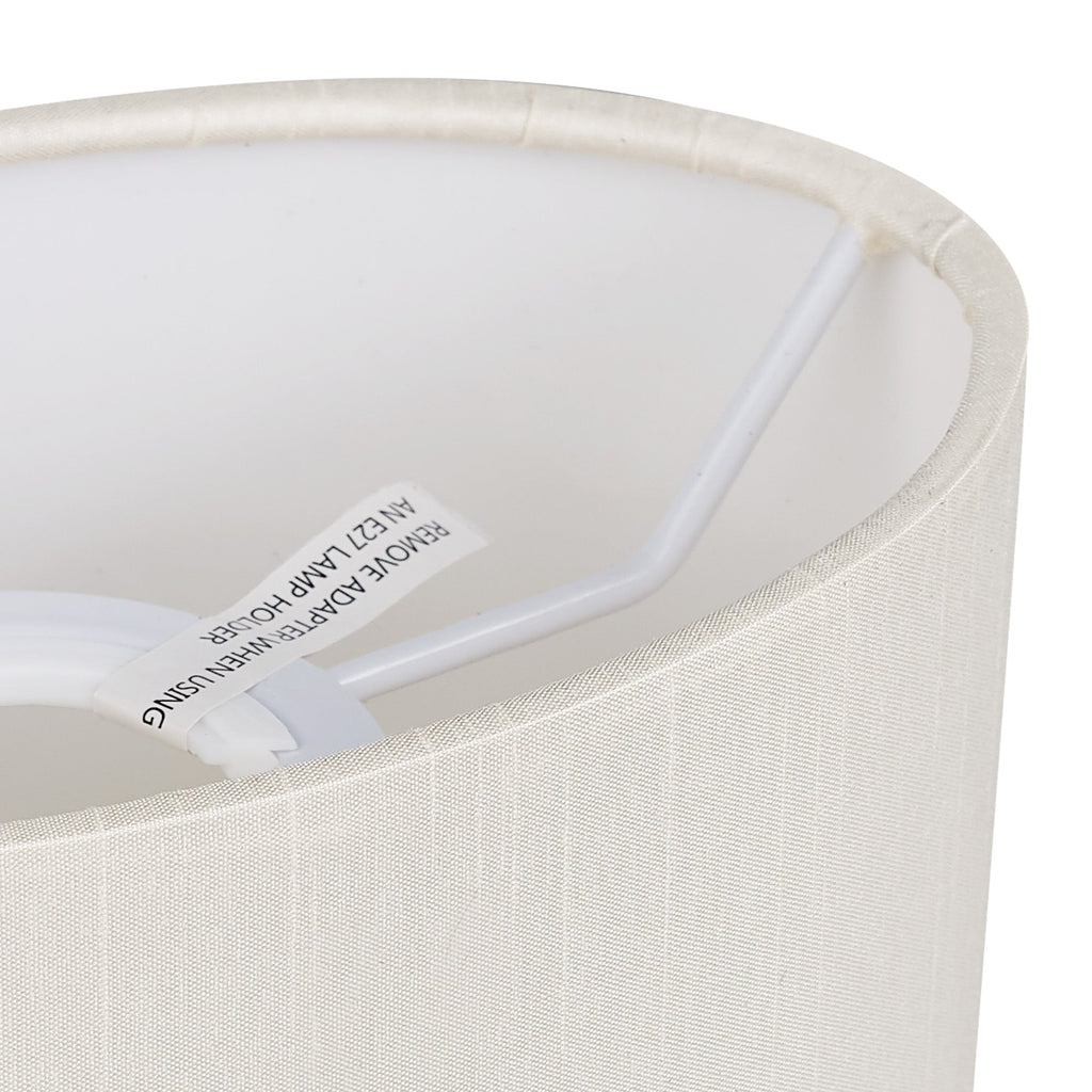 Deco - Serena Oval Faux Silk Fabric Shade - Luminosity Designs Ltd