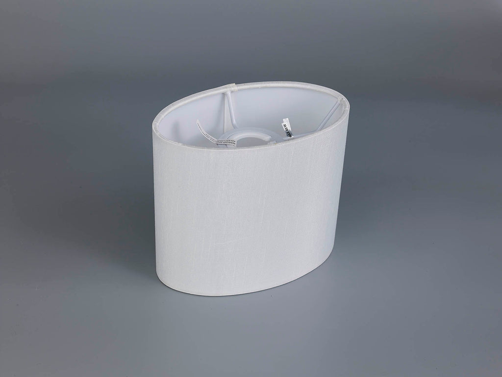 Deco - Serena Oval Faux Silk Fabric Shade - Luminosity Designs Ltd