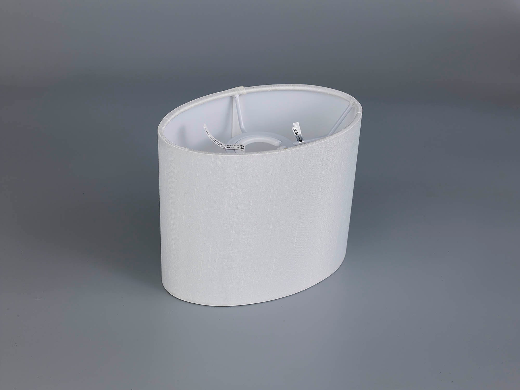 Deco - Serena Oval Faux Silk Fabric Shade - Luminosity Designs Ltd