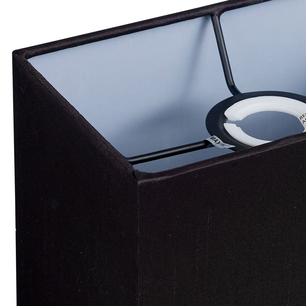 Deco - Serena Rectangular Faux Silk Fabric Shade - Luminosity Designs Ltd