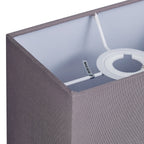 Deco - Serena Rectangular Faux Silk Fabric Shade - Luminosity Designs Ltd