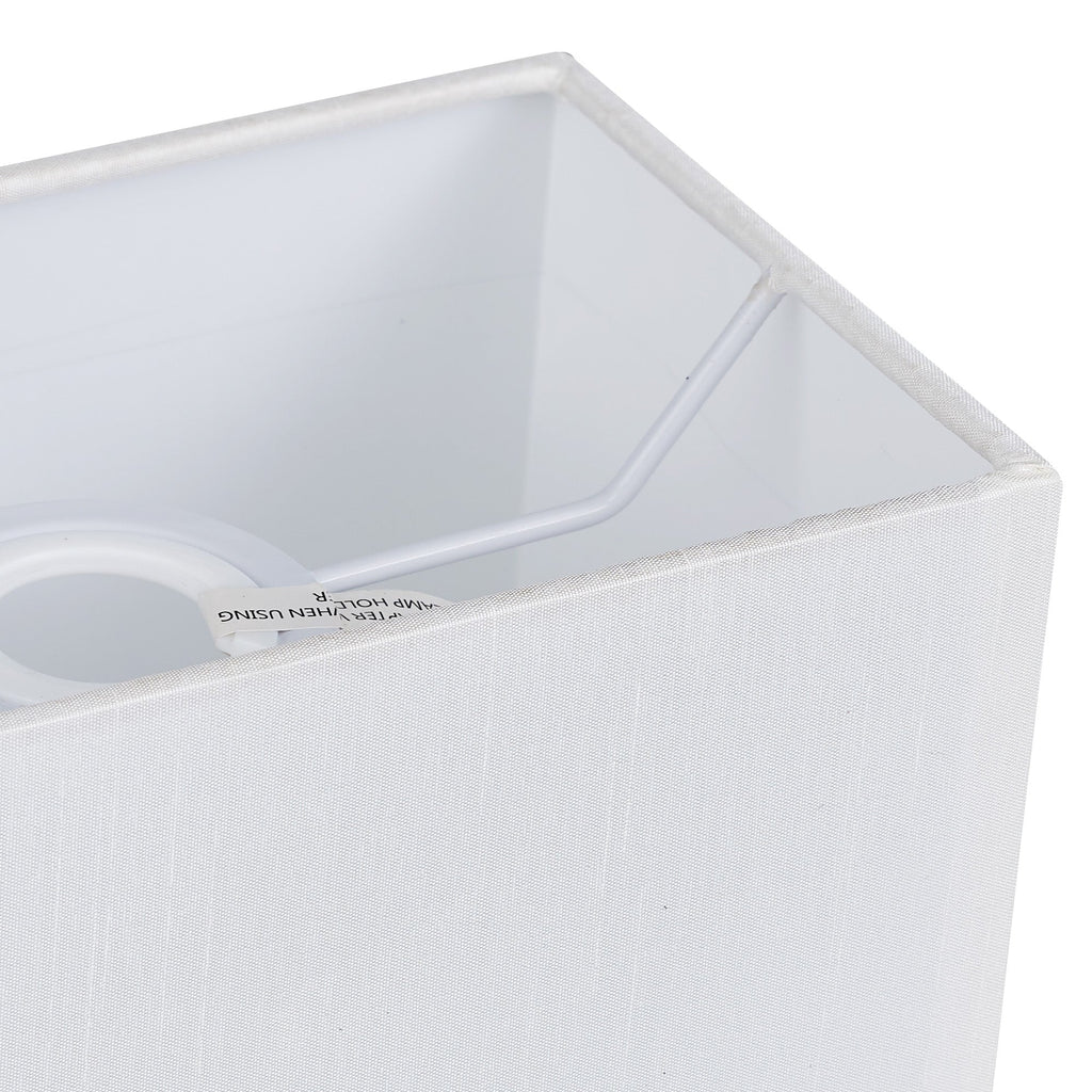 Deco - Serena Rectangular Faux Silk Fabric Shade - Luminosity Designs Ltd