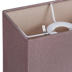 Deco - Serena Rectangular Faux Silk Fabric Shade - Luminosity Designs Ltd