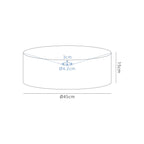 Deco - Serena Round Faux Silk Fabric Shade - Luminosity Designs Ltd