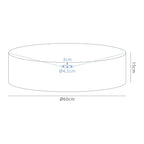 Deco - Serena Round Faux Silk Fabric Shade - Luminosity Designs Ltd