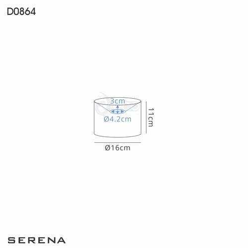Deco - Serena Round Faux Silk Fabric Shade - Luminosity Designs Ltd