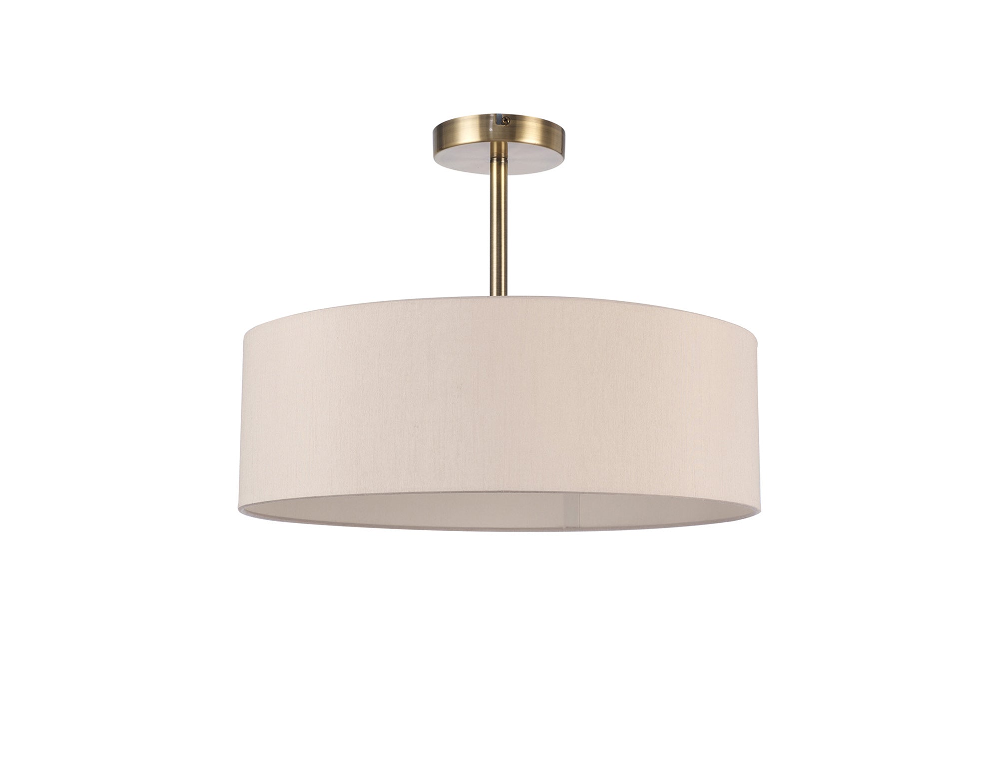 Deco - Serena Round Faux Silk Fabric Shade - Luminosity Designs Ltd