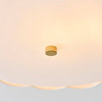 Endon - Serene Art Deco Style 2 Light Semi Flush Fitting with Cotton Shade and Fabric Diffuser - Luminosity Designs Ltd