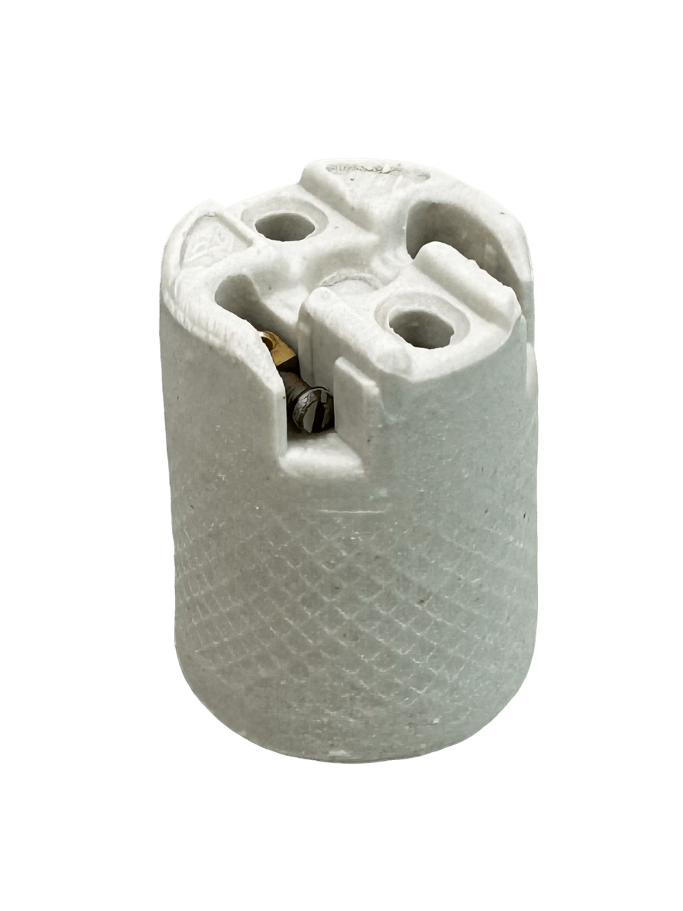 Luminosity Designs - SES Porcelain Lampholder With L Bracket Fixing - Luminosity Designs Ltd