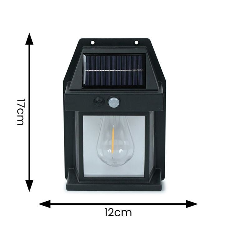 lse - Set of 4 Mini Lantern Solar PIR Wall Light - Luminosity Designs Ltd