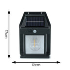 lse - Set of 4 Mini Lantern Solar PIR Wall Light - Luminosity Designs Ltd