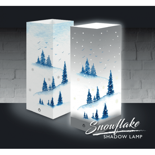 Luxa London - SHADOW LAMP - SNOWFLAKES - Luminosity Designs Ltd