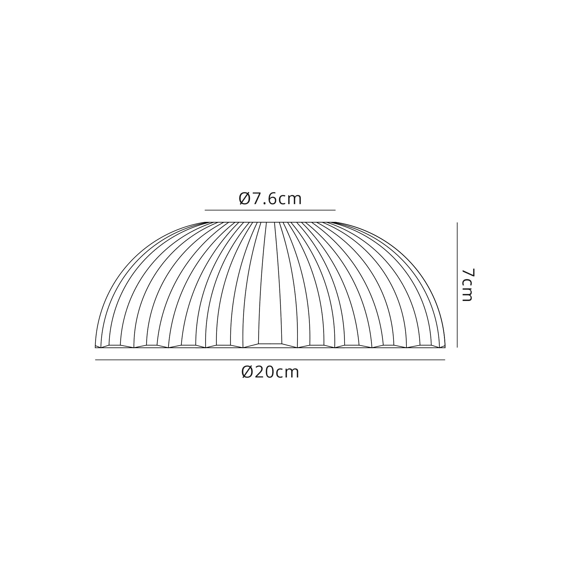 Deco - Shell Dome Glass Lampshade - Luminosity Designs Ltd