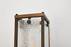 Luminosity Designs Ltd - Sherlock 40cm Rectangular Wall Light, 2 Light E14, IP44, Painted Bronze with Faux Alabaster Glass - Luminosity Designs Ltd