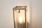 Luminosity Designs Ltd - Sherlock 40cm Rectangular Wall Light, 2 Light E14, IP44, Satin Nickel with Faux Alabaster Glass - Luminosity Designs Ltd