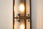 Luminosity Designs Ltd - Sherlock 75cm Rectangular Wall Light, 4 Light E14, IP44, Painted Bronze with Faux Alabaster Glass - Luminosity Designs Ltd