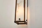 Luminosity Designs Ltd - Sherlock 75cm Rectangular Wall Light, 4 Light E14, IP44, Painted Bronze with Faux Alabaster Glass - Luminosity Designs Ltd
