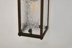 Luminosity Designs Ltd - Sherlock 75cm Rectangular Wall Light, 4 Light E14, IP44, Painted Bronze with Faux Alabaster Glass - Luminosity Designs Ltd