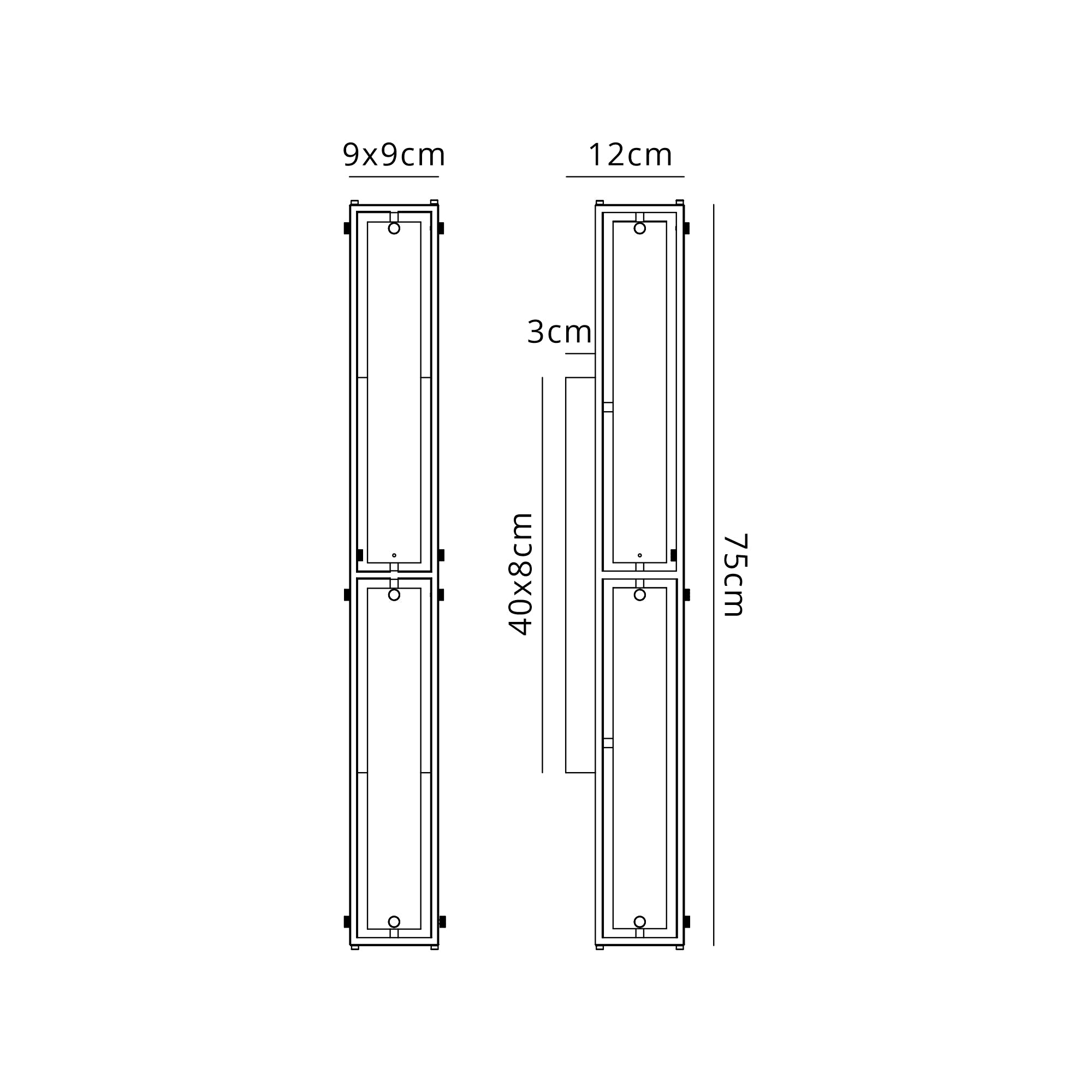 Luminosity Designs Ltd - Sherlock 75cm Rectangular Wall Light, 4 Light E14, IP44, Painted Bronze with Faux Alabaster Glass - Luminosity Designs Ltd