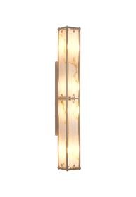 Luminosity Designs Ltd - Sherlock 75cm Rectangular Wall Light, 4 Light E14, IP44, Satin Nickel with Faux Alabaster Glass - Luminosity Designs Ltd