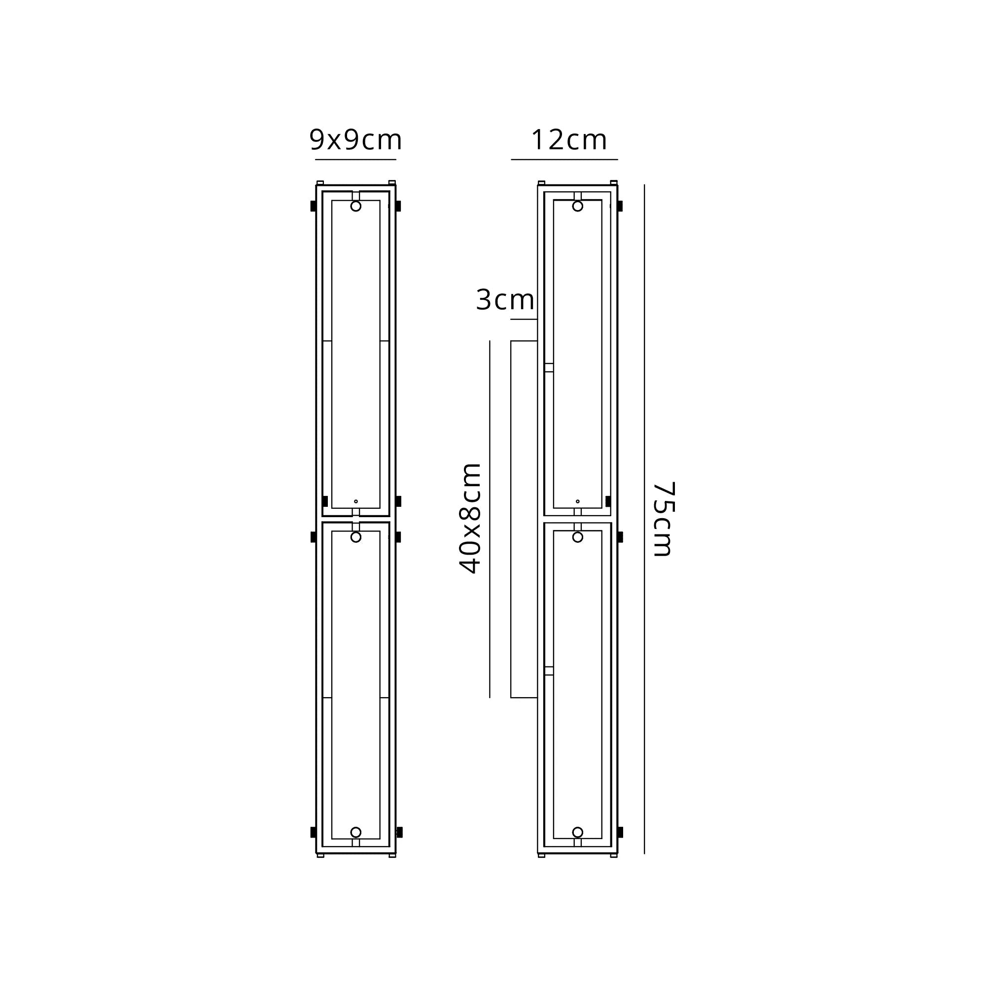 Luminosity Designs Ltd - Sherlock 75cm Rectangular Wall Light, 4 Light E14, IP44, Satin Nickel with Faux Alabaster Glass - Luminosity Designs Ltd