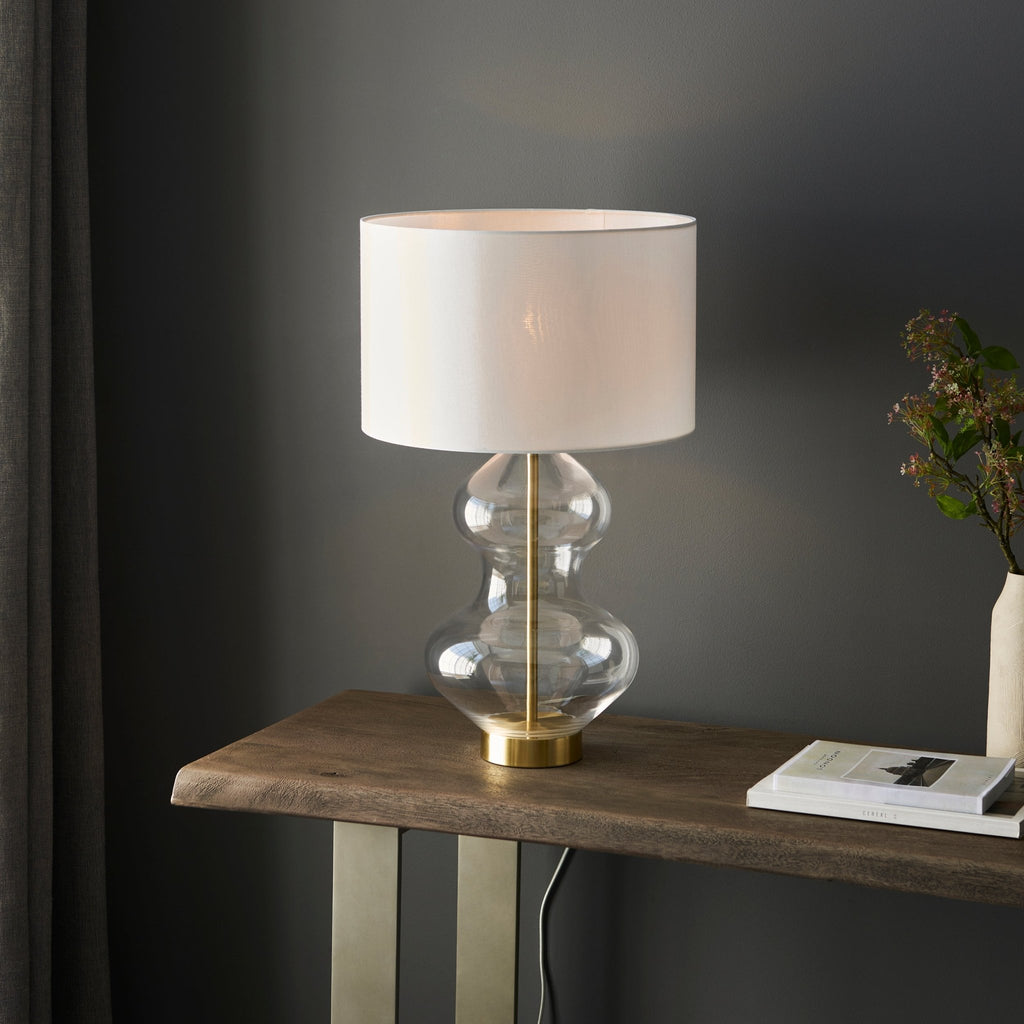 Luminosity Designs - Sherman Curved Glass Touch Table Lamp - Luminosity Designs Ltd