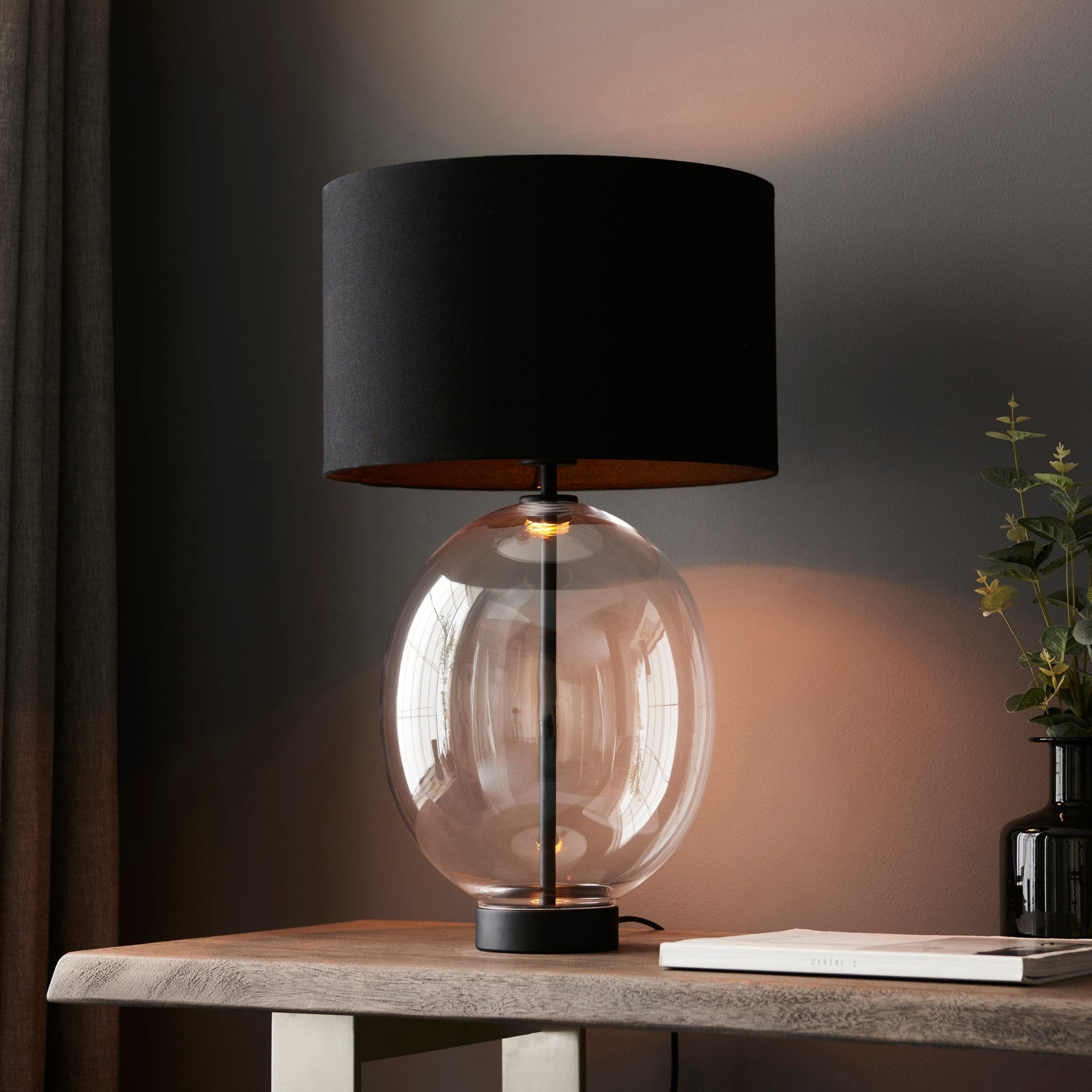 Luminosity Designs - Sherman Rounded Glass Touch Table Lamp - Luminosity Designs Ltd