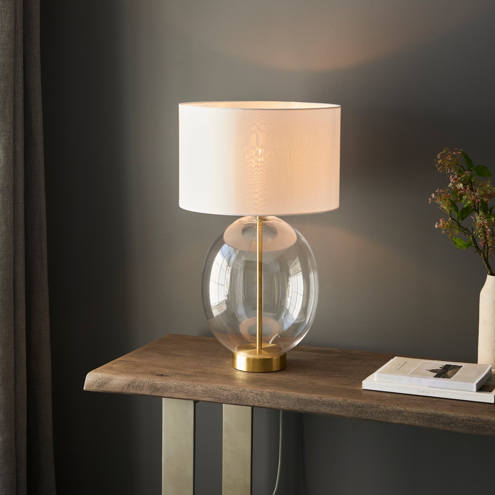 Luminosity Designs - Sherman Rounded Glass Touch Table Lamp - Luminosity Designs Ltd