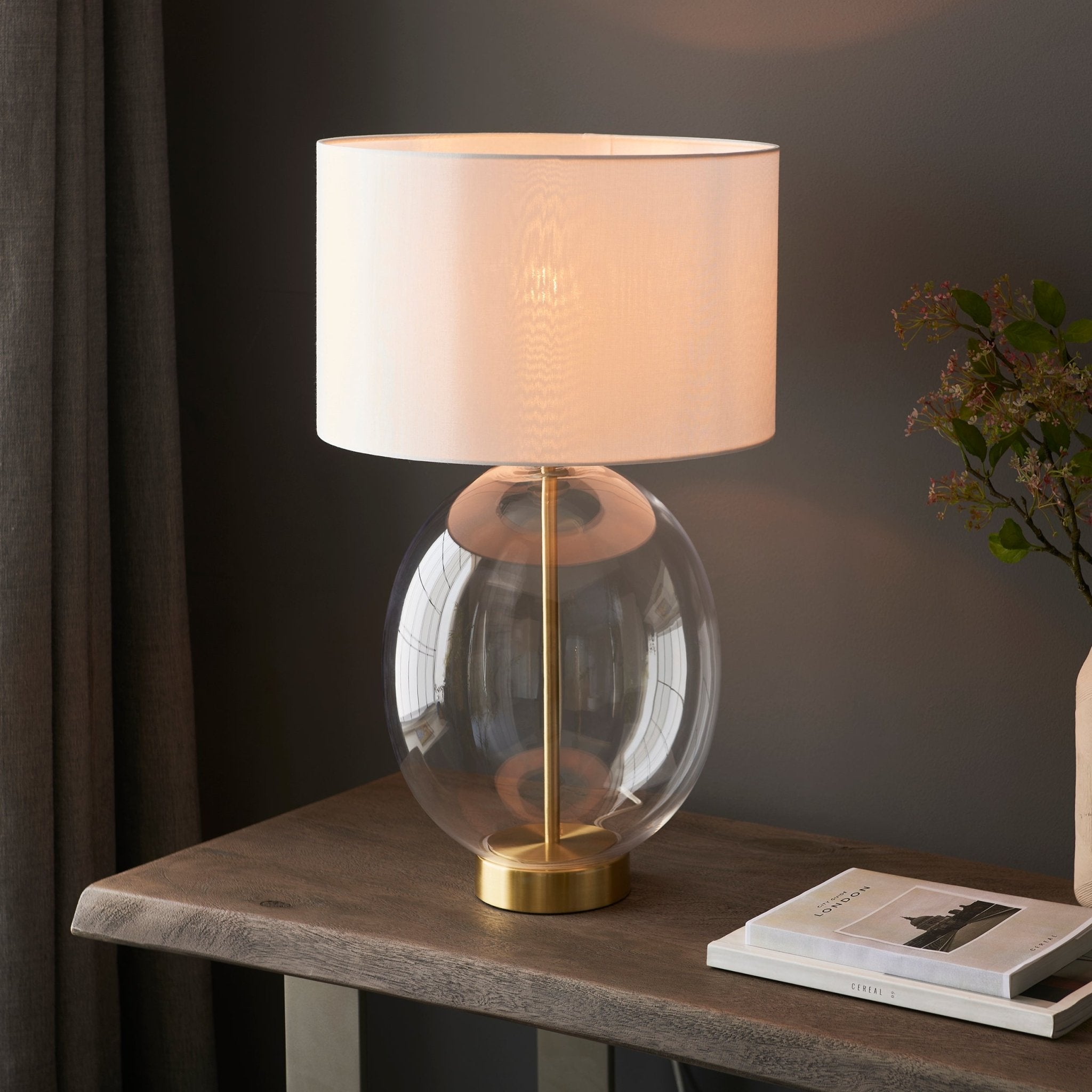 Luminosity Designs - Sherman Rounded Glass Touch Table Lamp - Luminosity Designs Ltd