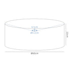 Deco - Sigma Fabric Ceiling Shade - Luminosity Designs Ltd